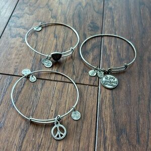 Lot of 3 Alex and Ani Bracelets